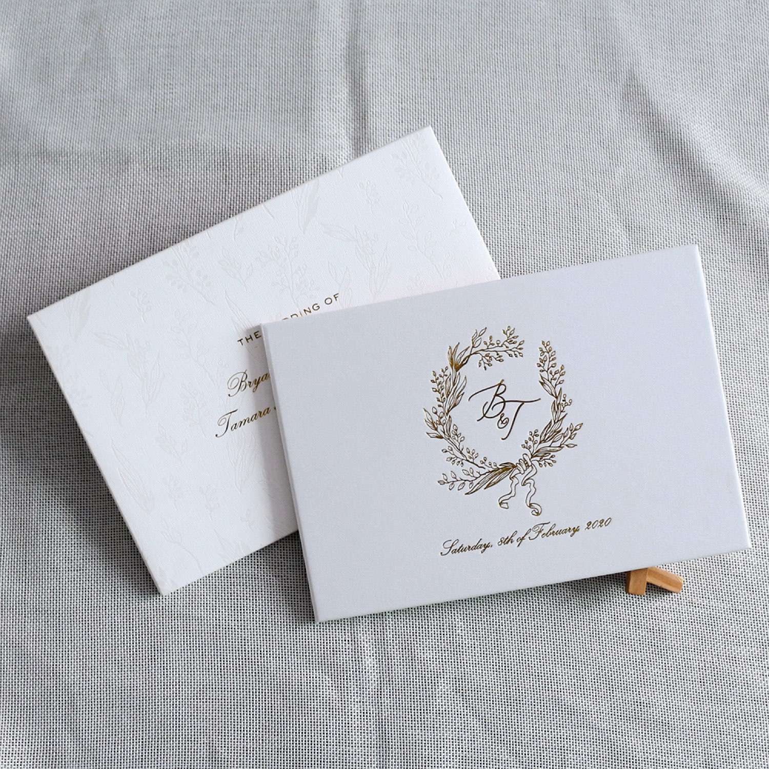 Wedding Invitation Card With Envelope Foiling Printing Elegant Invitation Card